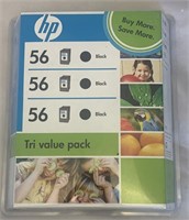HP 56 Black Cartridge / Tri Value Pack
