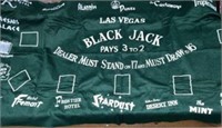 Black Jack Las Vegas Card Table Cover