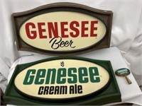 Genesee Beer Tap Head & Signs