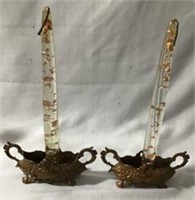 Brass Italian Made Candlestick Holders