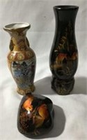 Vintage Oriental Vases w/ Base