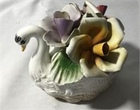 Vintage Capodimonte Swan