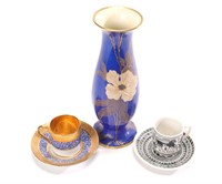 ROSENTHAL & LIMOGES Porcelain Group Vase Cups