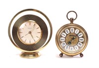 2 Vintage Small Alarm Clocks ENDURA BLESSING