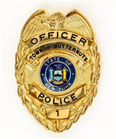 Butternuts, New York Police Officer Badge