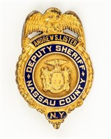 NASSAU COUNTY, NEW YORK DEPUTY SHERIFF BADGE