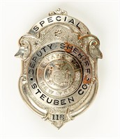 STEUBEN COUNTY, NEW YORK DEPUTY SHERIFF BADGE