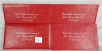 (4) Bicentennial 3 Piece Mint Sets