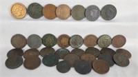 (32) Pieces Large Cents Culls; 1804 Half Cent
