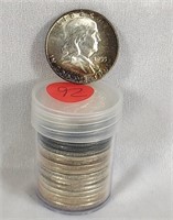 Roll 1955 Half Dollars (Most BU) – (7 B.B. Noted)