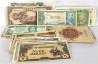 Large Assortment of Foreign Notes