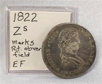 1822 8 Reale Zs XF (Scratches Obverse)