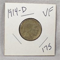 1914-D Nickel  VF