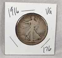 1916 Half Dollar  VG