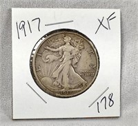1917 Half Dollar  XF
