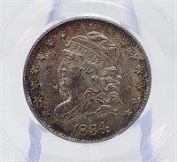 1834 Half Dime PCGS MS 65 Nicely Toned