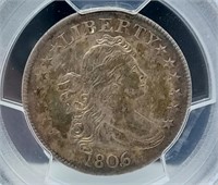 1806/5 Quarter PCGS XF 45 – Attractive Coin