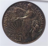 1915-S Pan Pac Half Dollar  NGC MS 67 (37 Graded