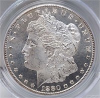 1880-CC 8/Low 7 $1 PCGS MS 65