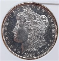 1881-S $1 ANACS MS 65  PL
