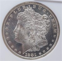 1881-O $1 NGC MS 65