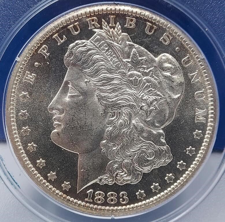 1883-CC $1 PCGS MS 64 PL