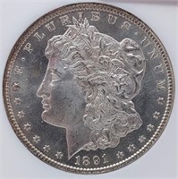 1891-CC $1 NGC MS 64