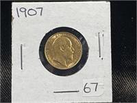 1907 GREAT BRITAIN GOLD SOVEREIGN