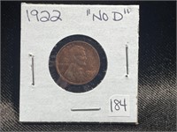1922 "NO D" US LINCOLN WHEAT PENNY