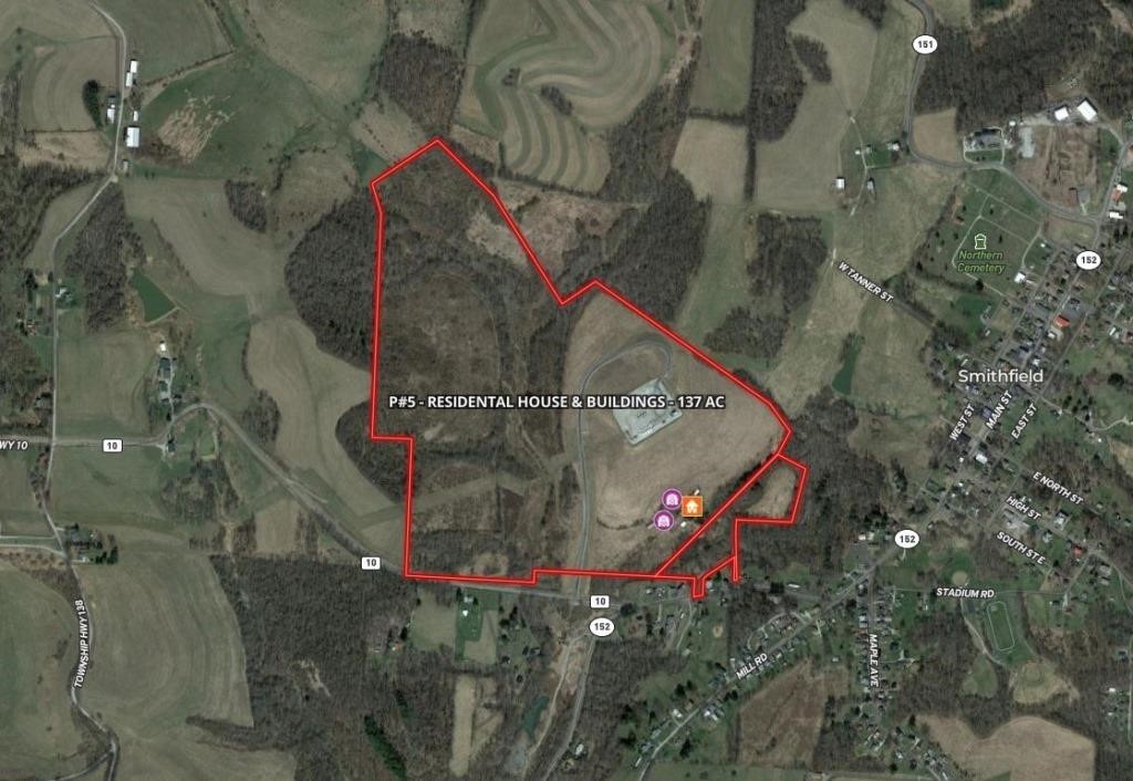 Auction Parcel #5 - 137+/- Acres - HOME & BUILDINS