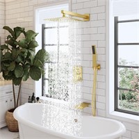 10" Rain Shower Head Shower System with Tub Spout