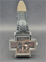 LOCMAN Karung Snake Stainless Steel Cross Watch