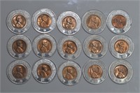 25 - Good Luck Rounds with Pennies (1 has Indian