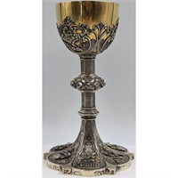 A Very Fine Silver Gilt And Mixed Metal Chalice W