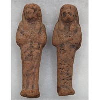 A Pair Of Early Egyptian Clay Pottery/Terracotta