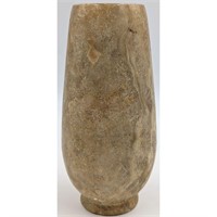 A Fine Egyptian Carved Alabaster Canopic Jar