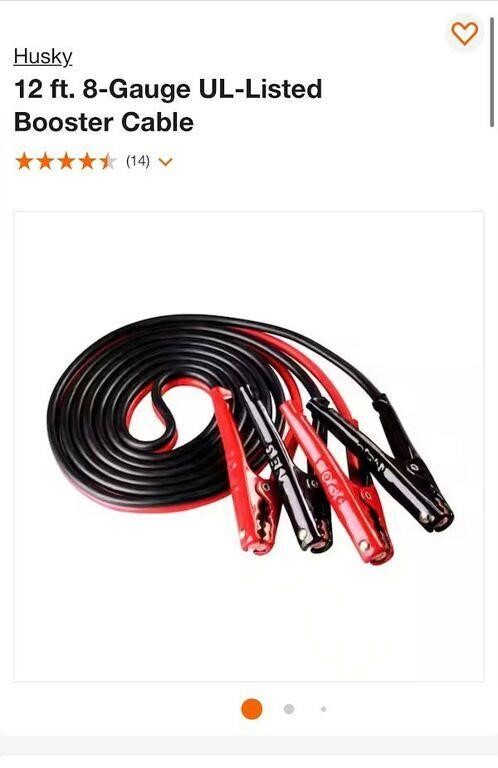 12ft booster cable