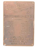 Antique Van Dorn Prison Doors Plaque