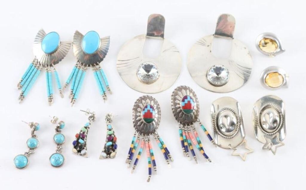 Lot Of Seven Earrings