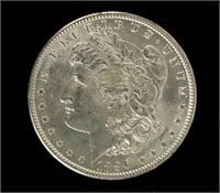 Coin 1896(P) Morgan Silver Dollar-AU