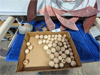 Metal Spinner, Wooden Balls & Other