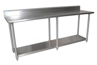 18 GAUGE STAINLESS STEEL WORK TABLE WITH