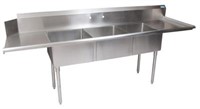 RIGHT SIDE 3 COMPARTMENT SINK WITH PRE-RINSE