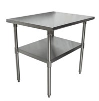 18 STAINLESS STEEL GUAGE WORK TABLE W/GALVANIZED