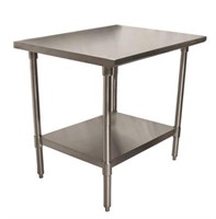 18 STAINLESS STEEL GUAGE WORK TABLE W/GALVANIZED