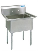 STAINLESS STEEL 1 COMPARTMENT SINK W/ 24X24X14D