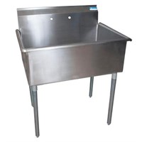 STAINLESS STEEL 1 COMPARTMENT UTILITY SINK