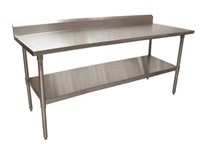 18 GAUGE STAINLESS STEEL WORK TABLE WITH
