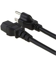 6 Feet (2 Meters) 18AWG 3 Prong Monitor