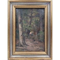 Framed J.C. Wiggins (1848-1942) Landscape Oil on